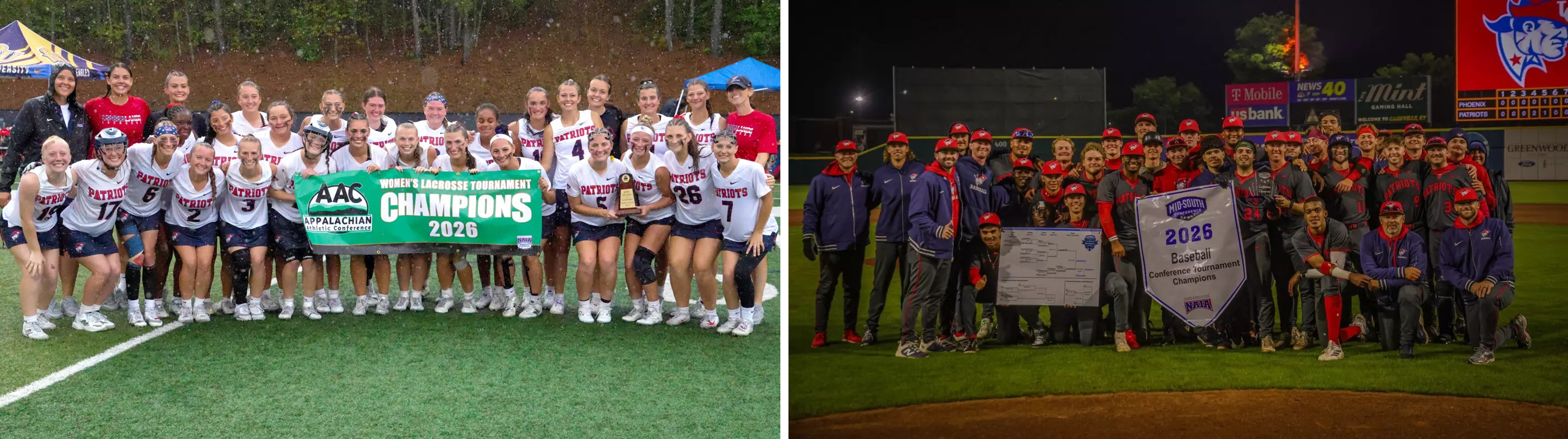 Baseball and Women's Lacrosse Cap Historic Seasons with Tournament Glory
