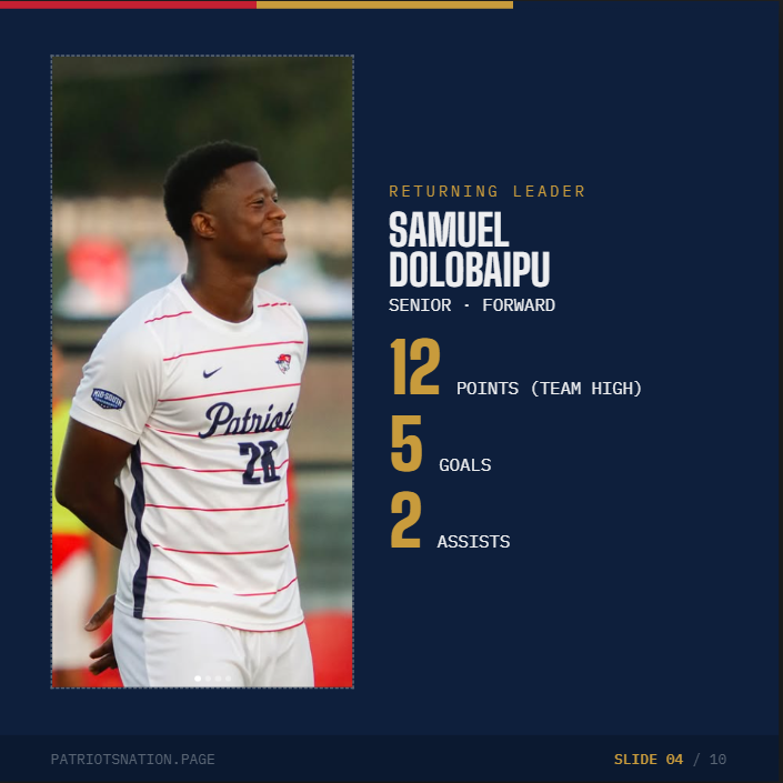 Samuel Dolobaipu spotlight slide